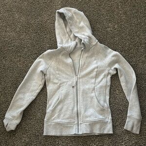 Lululemon light grey athletic jacket